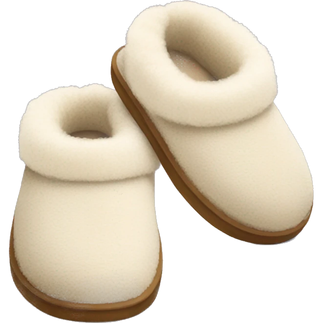 Ugg fuzzy slippers emoji
