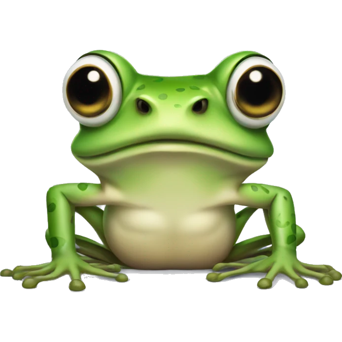 cross eyed frog emoji