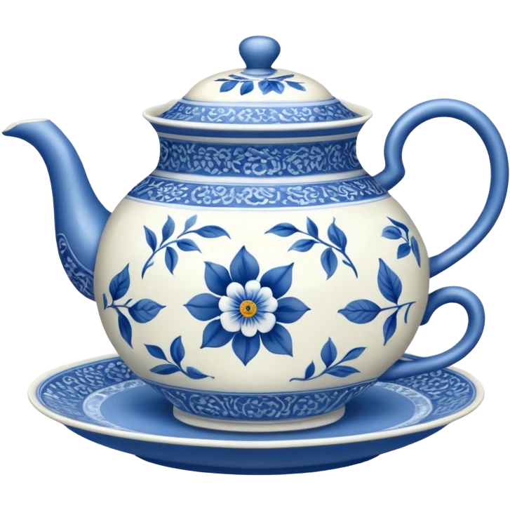 Tea aesthetics blue  emoji