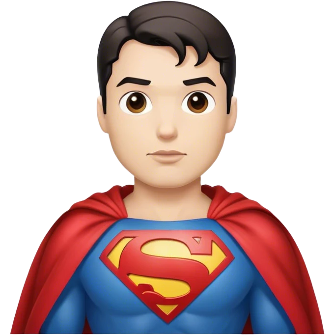 Superman wearing his cape  emoji