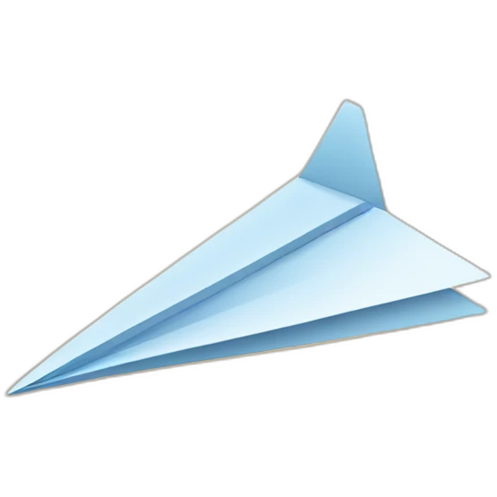 high-tech paper airplane emoji