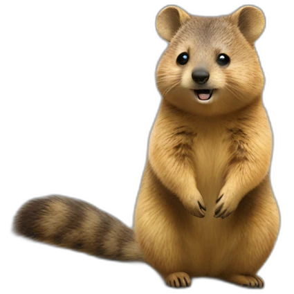 Quokka che va in moto emoji