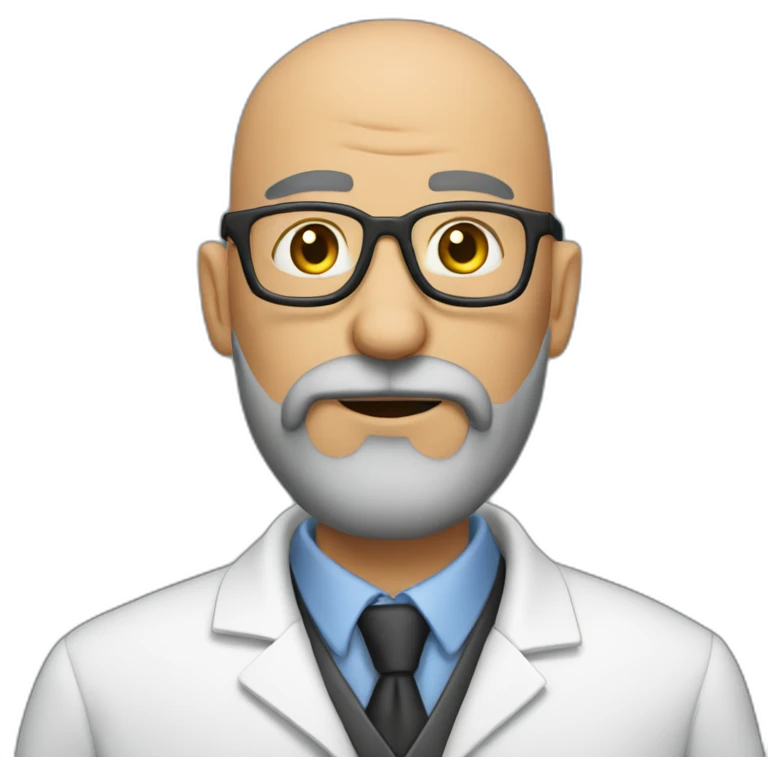 chem bald beared professor emoji