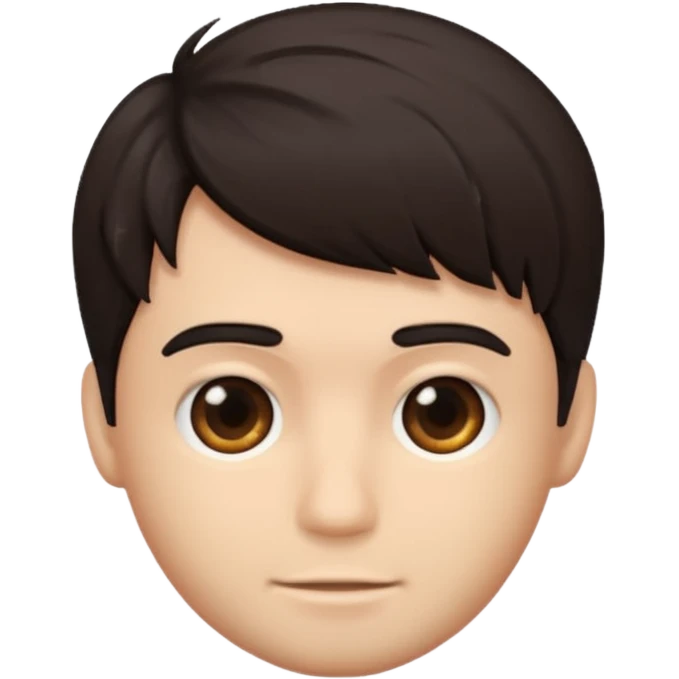 male hair without face emoji