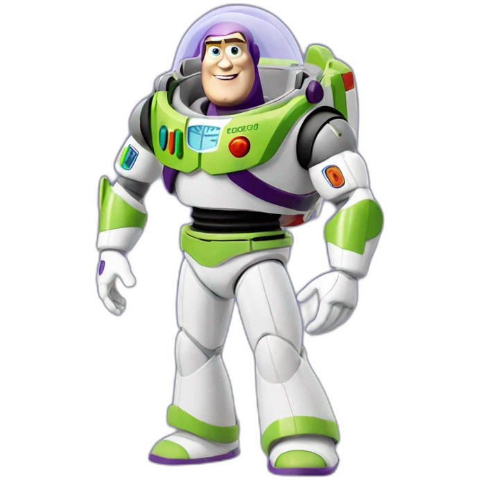 Buzz lightyear wearing pyjama emoji