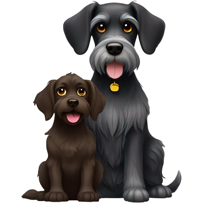 Schnauzer and Boykin emoji
