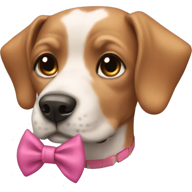 Dogs with bows  emoji