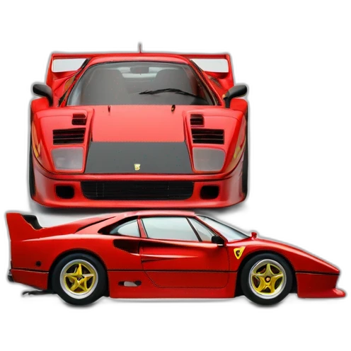 Ferrari f40 in profil emoji