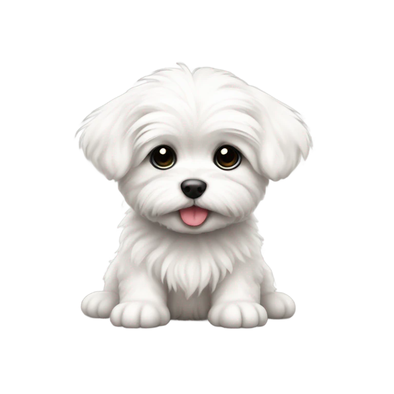 maltese puppy emoji