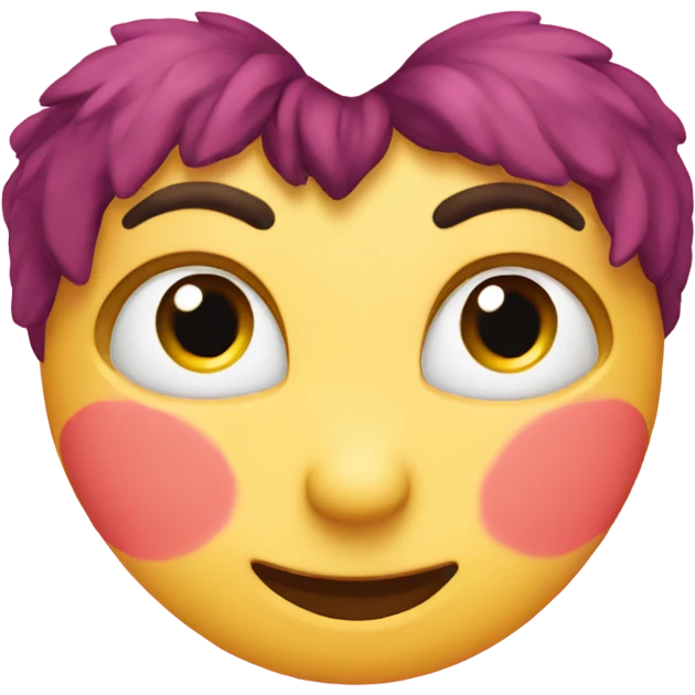 Love heart eyes with love heart halo emoji