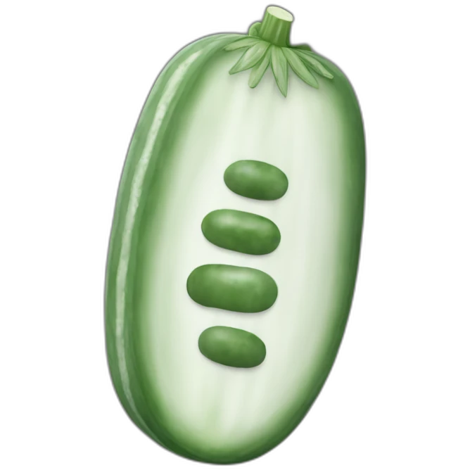 cucumber with ondom grayscale emoji