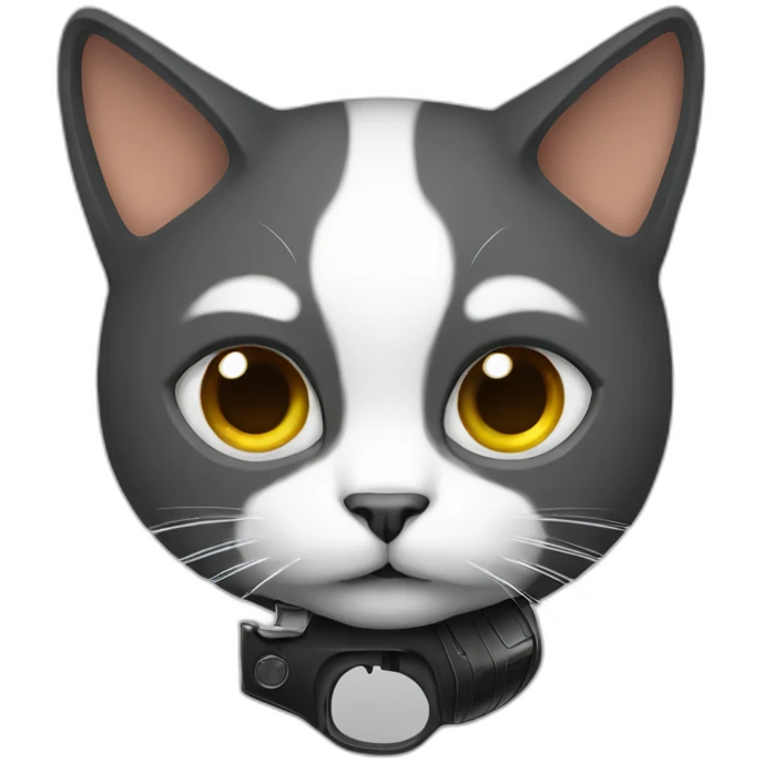 cat with gun emoji