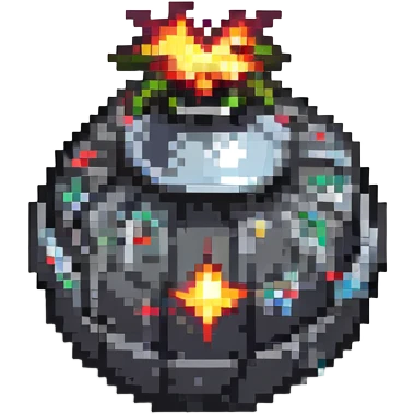 detailed high-res bomb power up item emoji
