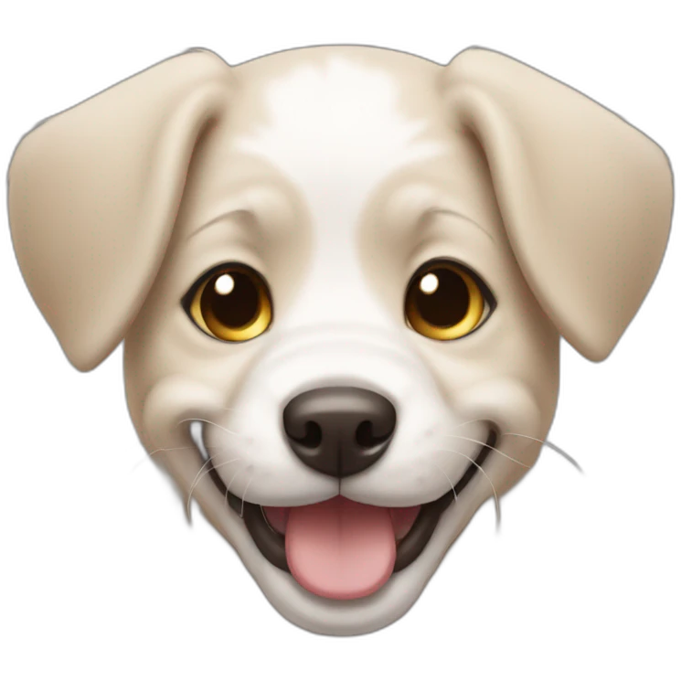 Happy puppy emoji