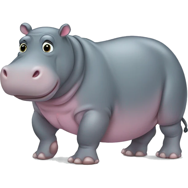 Pregnant hippo emoji