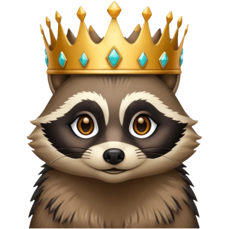 racoon queen emoji
