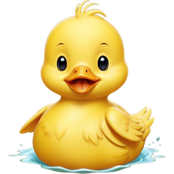 Cinematic Cute Yawning Yellow Baby Duck Portrait Emoji, Head tilted slightly with a dramatic, wide-open yawn, showcasing a soft, downy yellow coat with little drooping wings, round eyes barely open in drowsy contentment, Simplified yet irresistibly adorable features, highly detailed, glowing with a soft, cozy glow, high shine, relaxed yet expressive, stylized with a touch of whimsical charm, bright and endearing, soft glowing outline, capturing the essence of a sleepy yet affectionate duckling, so drowsy it feels like it could stretch out of the screen and curl up for a nap! emoji