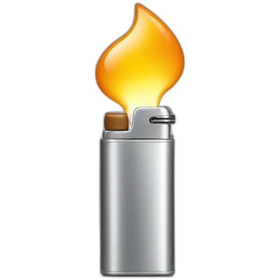 Lighter under spoon emoji