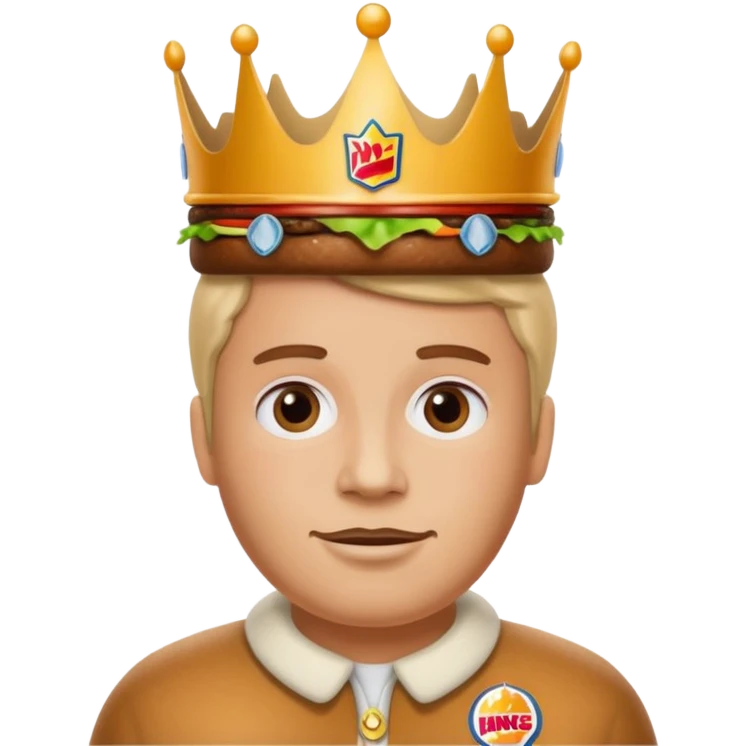 Burger King Crown guy meme emoji