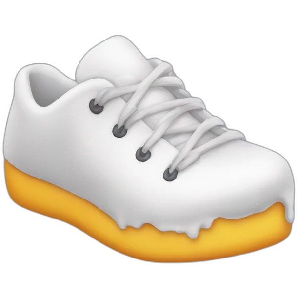 Cheesy foot emoji