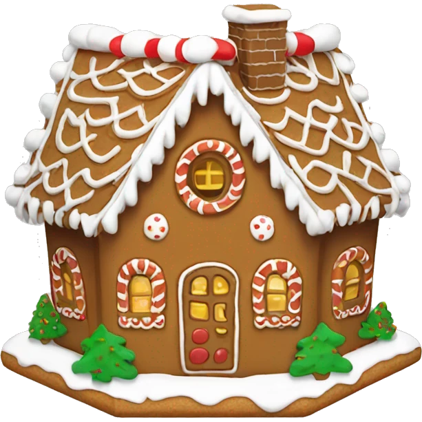 gingerbread house emoji