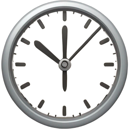 a clock time passing emoji