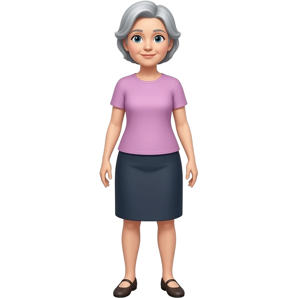 adulta mayor de cuerpo completo delgada emoji