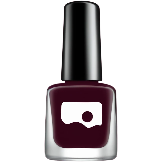 dark Burgundy nail polish bottle emoji