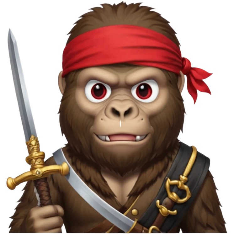 pirate gorilla emoji