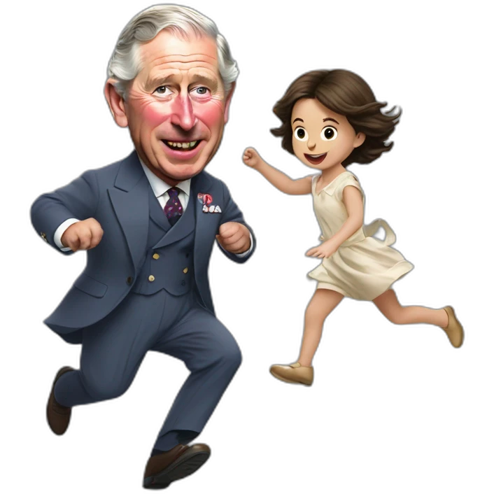 prince charles chasing a child emoji