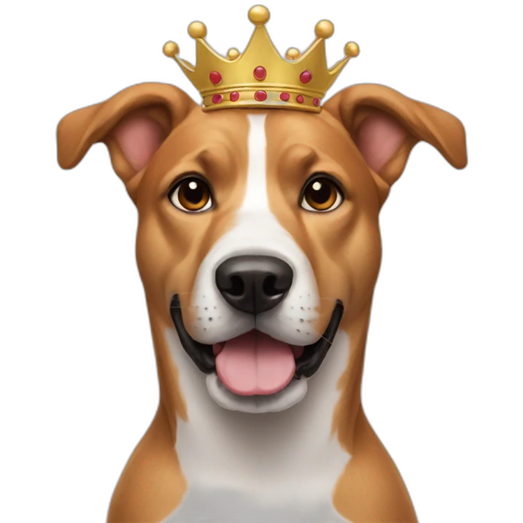 Dog is crown emoji