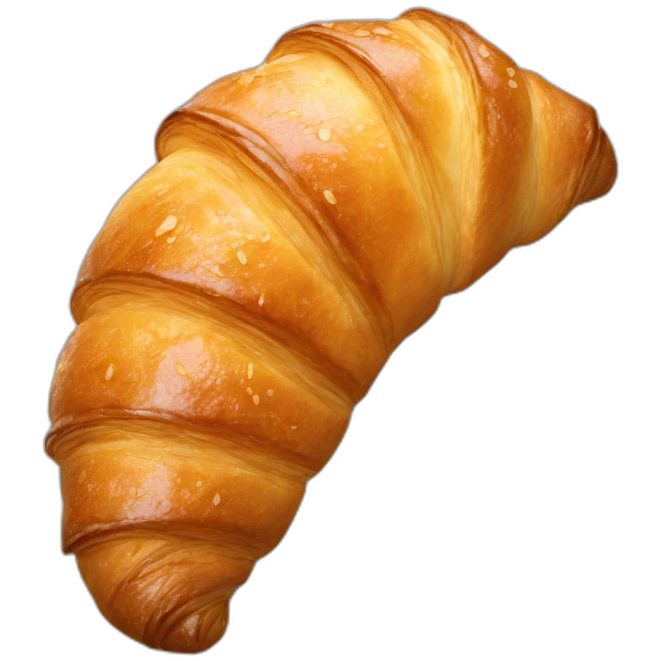 nibbling croissant emoji