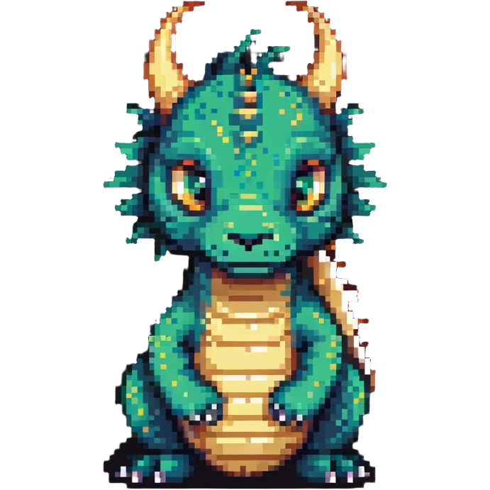 cute eastern dragon with whiskers emoji