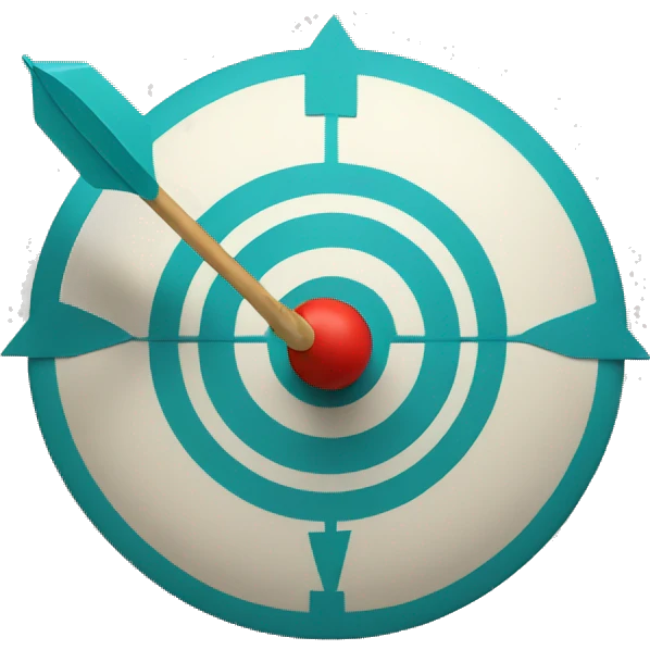 target with arrows in ten emoji