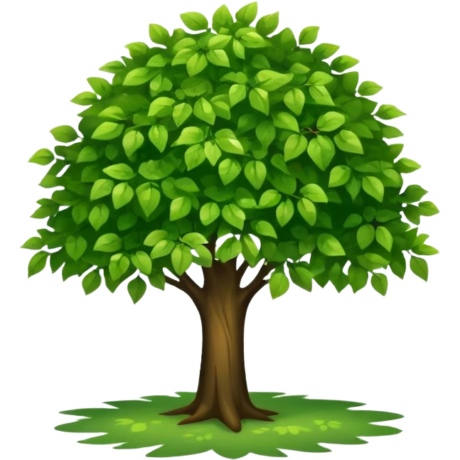 Shade of a tree  emoji