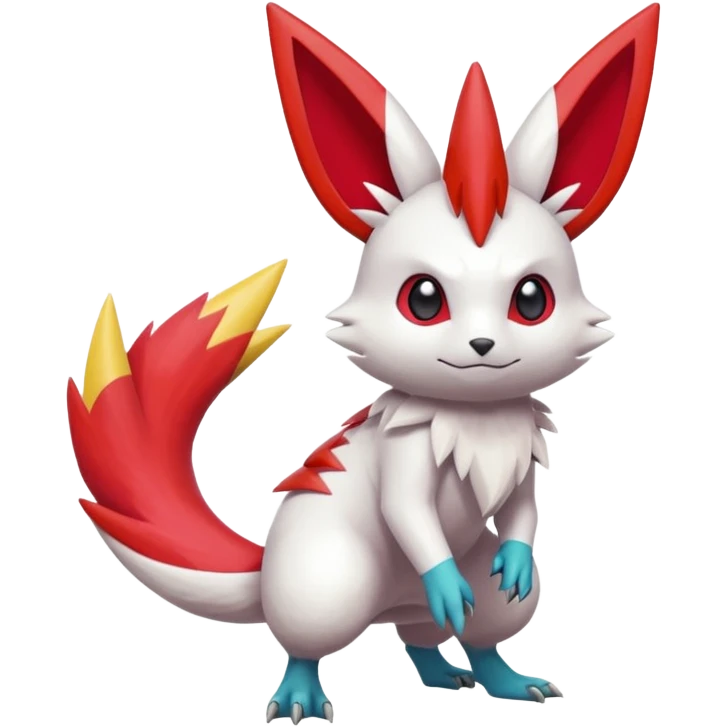Victini-Pichu-Zangoose-Fakémon-hybrid-creature (full body)  emoji