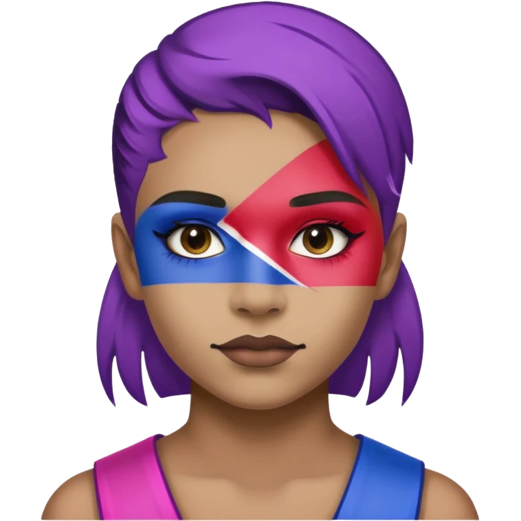Bandera bisexual emoji
