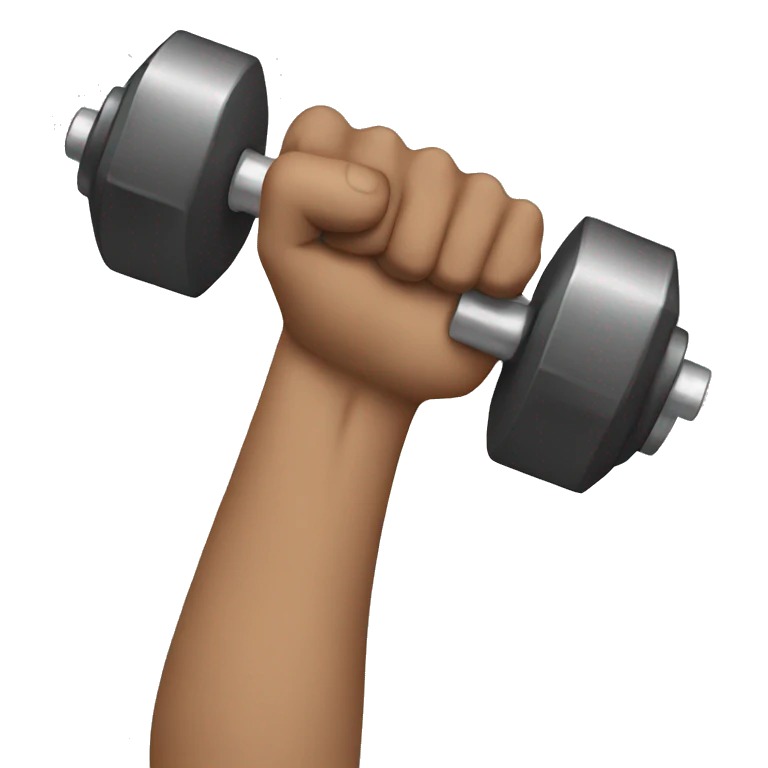 one arm with dumbbells emoji