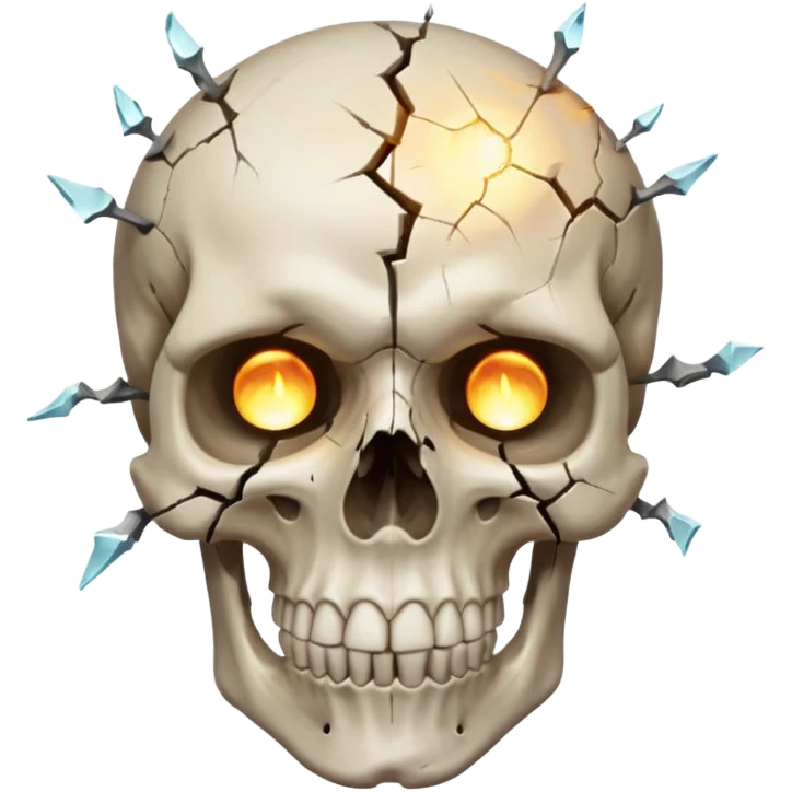 Skull mind blown emoji