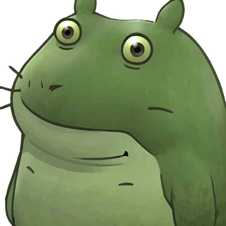 Totoro pogchamp emoji with big eyes emoji