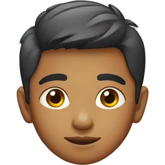 Indian young boy with faded haircut emoji