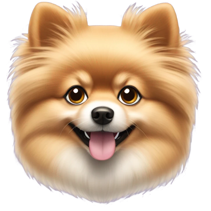 Dog poomerania  emoji