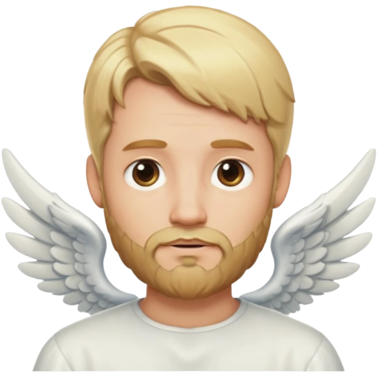 angel with blonde hair and blonde beard emoji