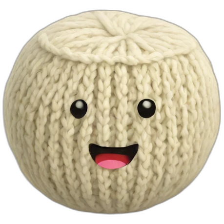 ball of knitted tofu emoji