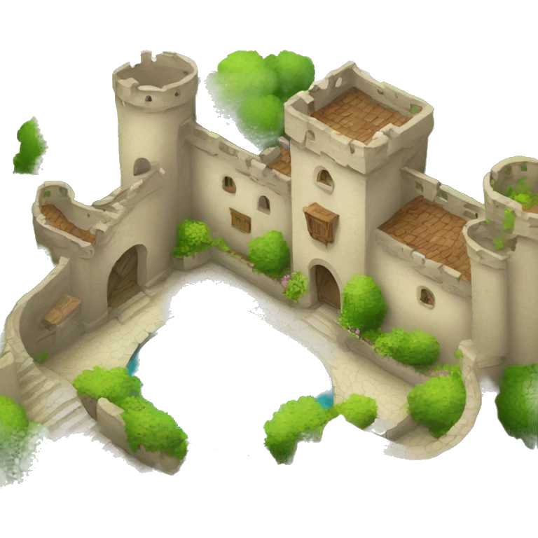 farytale Castele with courtyard emoji