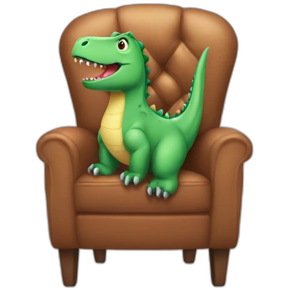 dinossaur-in-a-chair emoji
