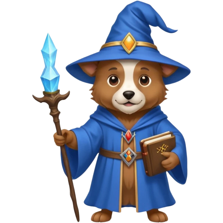 Dog wizard emoji