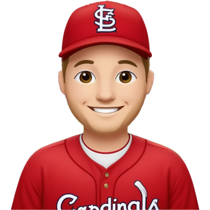 St Louis Cardinals fan watching a game at Busch Stadium  emoji