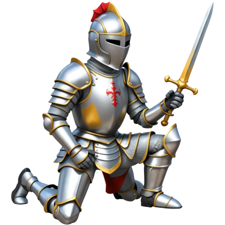 A knight Kneeling emoji