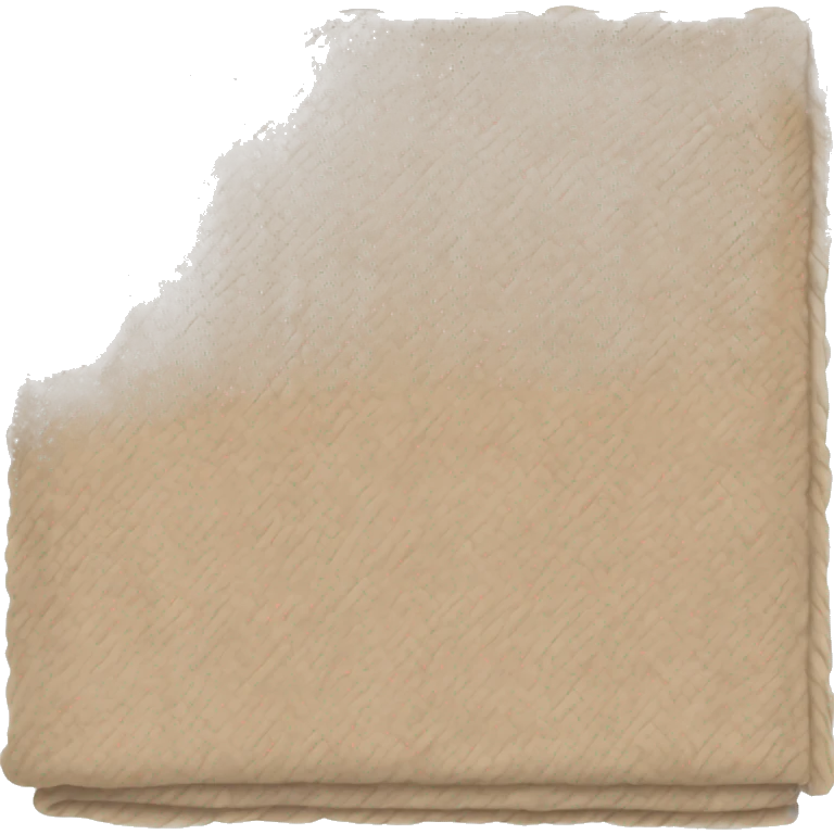 Beige cozy blanket emoji